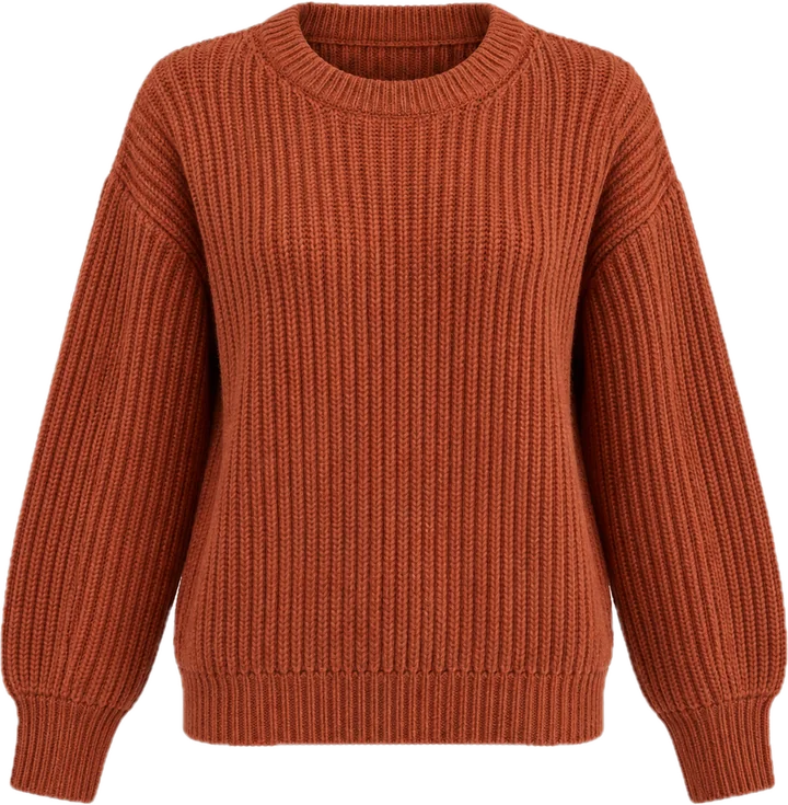 Terracotta knit sweater